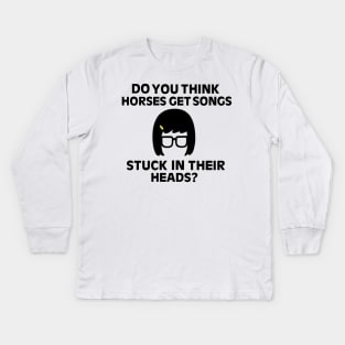 Tina - Horses Kids Long Sleeve T-Shirt